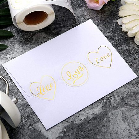 Packaging Label Packaging Round Label Custom Vinyl Waterproof Rose Gold Foil Printing Roll Logo Round Clear Product Adhesive Packaging Label Stickers