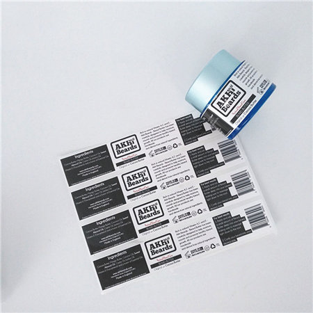 Custom designs private label food packaging printing adhesive sticker roll plastic jars food label