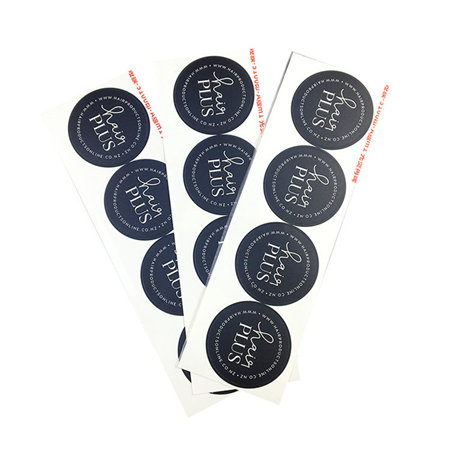 Plastic label printing frosted adhesive stickers labels for container