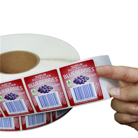 cheap custom food labels food packaging labels waterproof transparent logo sticker printed labels for jars