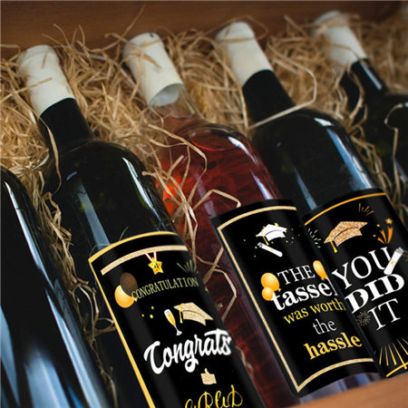 Bottle Label Customize Coffee Wine Juice WHISKY BRANDY Beer Champagne Bottle Heat Shrinkable Film Package Label