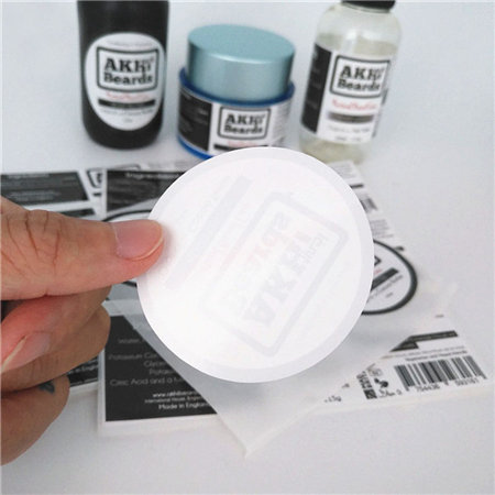 Custom Transparent Sticker Double Sided Printing Label For Mineral Water Bottles