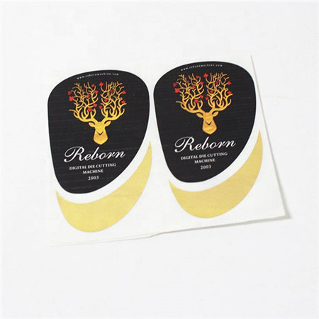 Double Side Printed Sticker Layer Adhesive Label Multi Waterproof Product Black Stickers Peel Off Labels