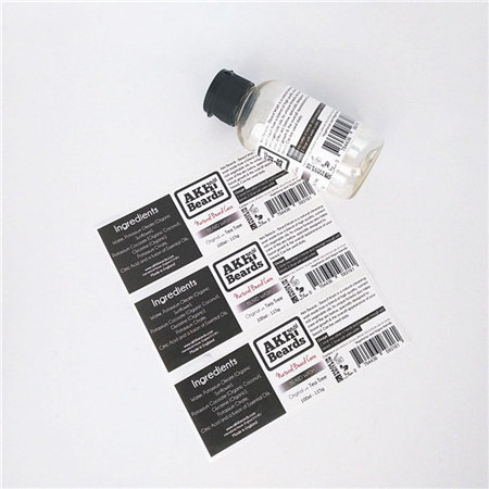 Roll Waterproof Oil Proof Private Skincare Custom Cosmetic Makeup Bottle Label Vinyl Printed Stickers