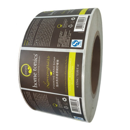 Custom Waterproof Vinyl Adhesive Sticker Shampoo Label in Roll