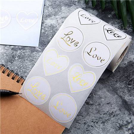 Popular custom logo stickers gold foil labels for product packages