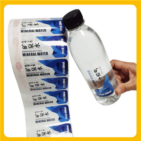 custom self adhesive waterproof juice bottle labels roll etiquetas para botellas sticker printing