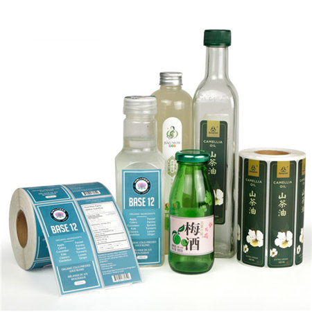 Custom Adhesive Mango Juice Soft Drink Beverage Bottle Label, Waterproof Vinyl Stickers Labels Roll Printing