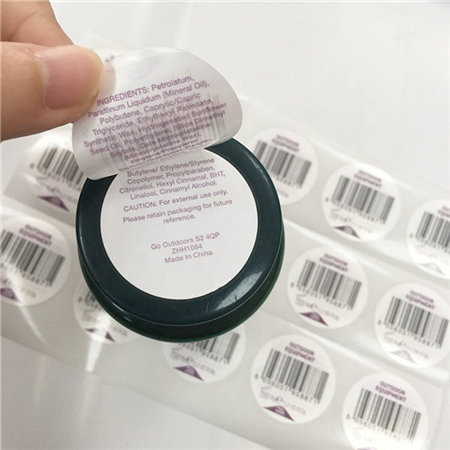 Costom Printing Cosmetic Bottle Label Sticker, Adhesive Vinyl Product Sticker Printed