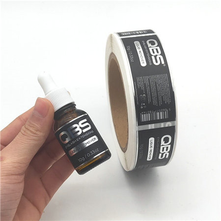 Label sticker customized logo transparent product trademark cosmetics bottle printing sticker