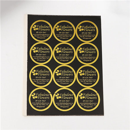 Customized Private Metallic Foil Stamping Cosmetics Labels Printing For Cream Jar