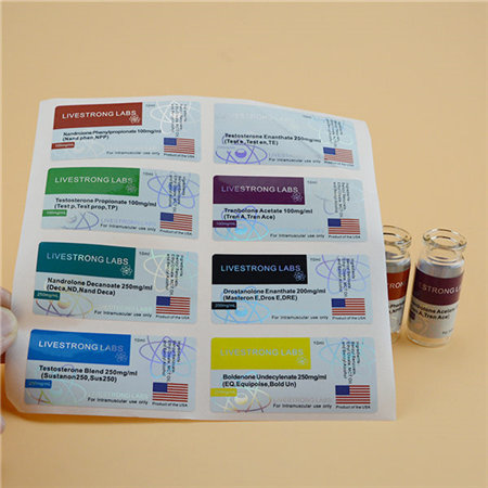 Custom printing self adhesive paper labels with design logo stickers papers for bottle