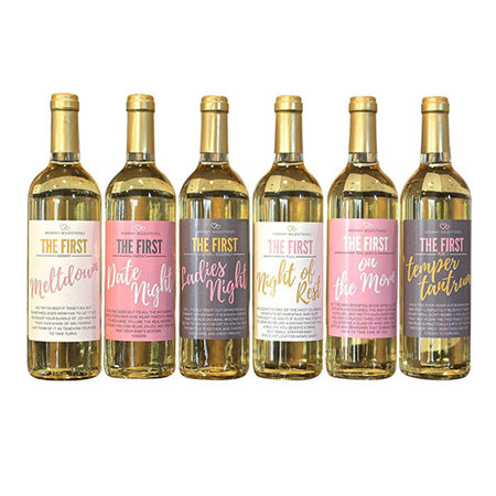 Wholesale Packaging Custom Printing Luxury Private Custom Bottle Wine Label