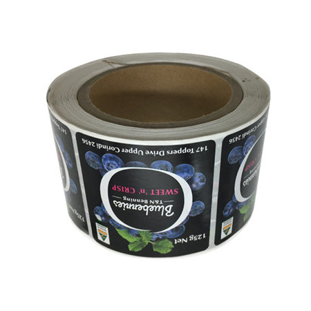Custom-made Food Stickers, Canned Dried Fruit Food Stickers, Printed Label Roll Coated Paper Tab Honey Jar Labels