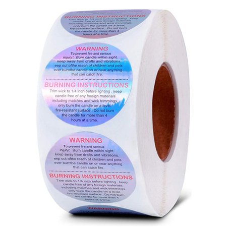 Custom High Quality Adhesive Waterproof Logo Printing Packaging Bag Candle Jar Makeup Cosmetics Packing Sticker Label