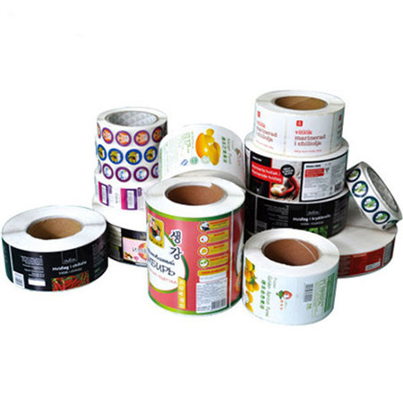 Custom adhesive Plastic Paper Vinyl PP PE PET BOPP cosmetic bottle jar label sticker printing for packaging